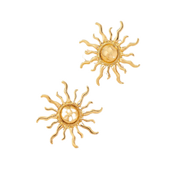Retro Exaggerated Sun Earrings