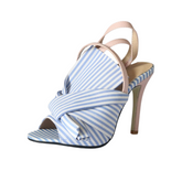 Pre Order: Bow Tie Striped High Heels