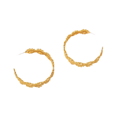 Retro Exaggerated Sunflower C-Shaped Earrings