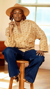 Gold Sequined Snap Buttons Jacket - @phenomenalkat