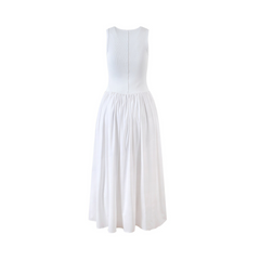 Minimalist Knit Corset Pleated Skirt Dress