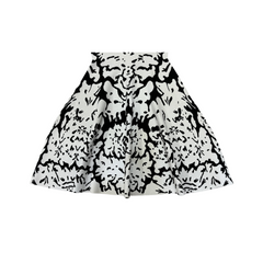 White Jacquard Knitted Dress