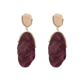 Elegant Geometric Resin Dangle Earrings