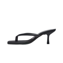 Pre Order: Black Flip Toe Stiletto Sandals