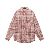 Casual Plaid Loose Fit Long Sleeved Shirt