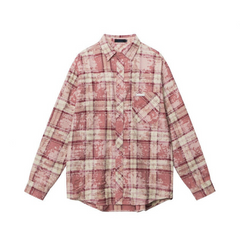 Casual Plaid Loose Fit Long Sleeved Shirt