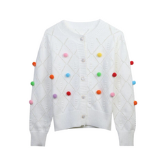 Casual Plaid Button Up Loose Cardigan