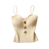 Solid Cross Knit Camisole