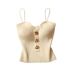 Solid Cross Knit Camisole