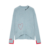 Handmade Letter Love Embroidered Knitted Sweater