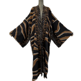 Elegant Leopard Print Long Cardigan - WINI