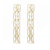 Pre Order: Body Individuality Statement Gold Dangle Drop Earrings