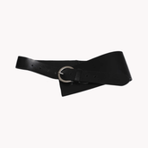 Pre Order: Asymmetrical Wide Leather Belt
