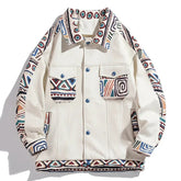 Pre Order: Aztec Print Loose Fit Jacket