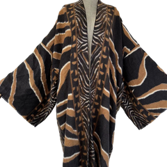 Elegant Leopard Print Long Cardigan - WINI