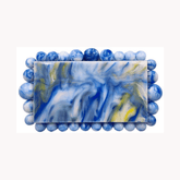 Pre Order: Beaded Acrylic Hard Clutch Bag