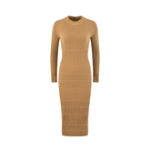 Pre Order: Beaded Neck Knitted Midi Dress