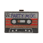 Pre Order: Bejeweled Cassette Tape Evening Bag