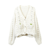 Pre Order: Bejeweled Chunky-Knit Jacket