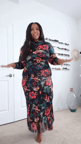 Pre Order: Black Floral Fringe Set - @jenjeanpierre