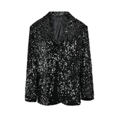 Pre Order: Black Sequins Glam Blazer