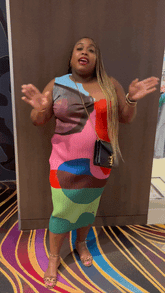 Pre Order: Blocked Pleated Pencil Dress - @shortforcara