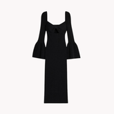 Pre Order: Bowknot Front Bodycon Midi Dress