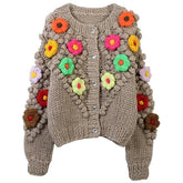 Buttercream Floral Loose Sweater