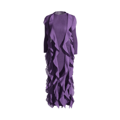 Cascading Ruffles Long Sleeves Dress