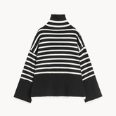 Classic Turtleneck Striped Sweater