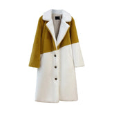 Coffee and Cream Furry Belted Coat