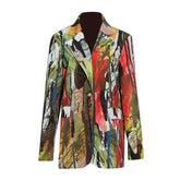 Color Palette Single Button Blazer