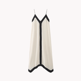 Contrast Black and White Slip Dress
