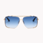 Double Beam Metal Sunglasses