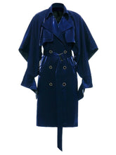 Double-Breasted Belted Trench Coat