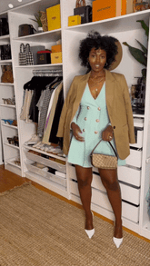 Double-Breasted Mini Dress - @titihaish