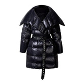 Down Puffer Belted Jacket