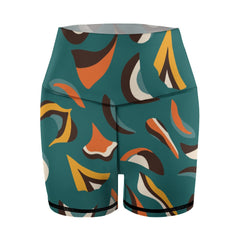 Mbida Green Yoga Shorts