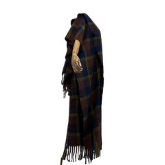 Multi Tartan Plaid Maxi Cardigan - WINI