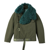 Fur Lapel Padded Jacket