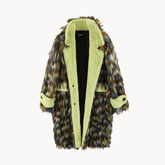 Furry Multicolor Winter Coat