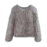 Fuzzy Faux Fur Short Coat