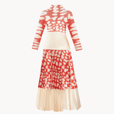 Giraffe Print Pleated Set