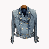 Gold Buttons Denim Jacket