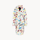 Graffiti Faux Fur Jacket