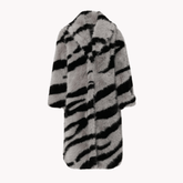 Gray Zebra Winter Coat
