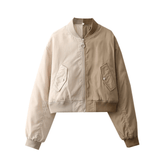 Half-and-Half Zip Jacket