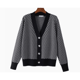 Herringbone Knit Loose Sweater