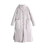 Hooded Button Down Long Overcoat