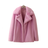 Casual Faux Fur Loose Coat